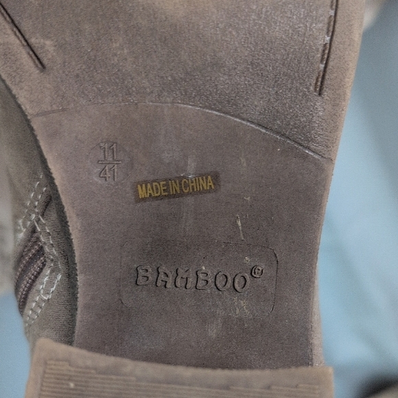 BAMBOO Taupe Ankle Boots - Picture 5 of 6